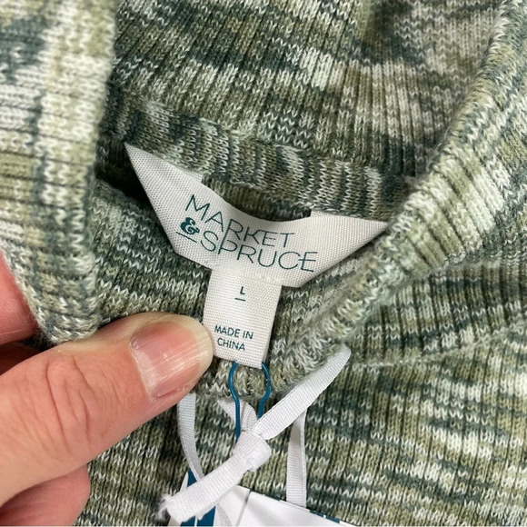 New Market & Spruce Stitch Fix Rhea Knit Space Dye Mock Neck Sweater - Picture 4 of 6